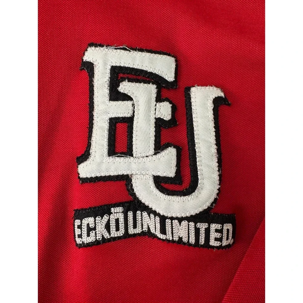 Vintage Y2K Ecko Unltd Mens XL Red Full Zip Track Jacket Embroidered EU Patch